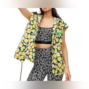 Diane von Furstenberg x Target Floral Vest – Size Small – Yellow Daisy Garden